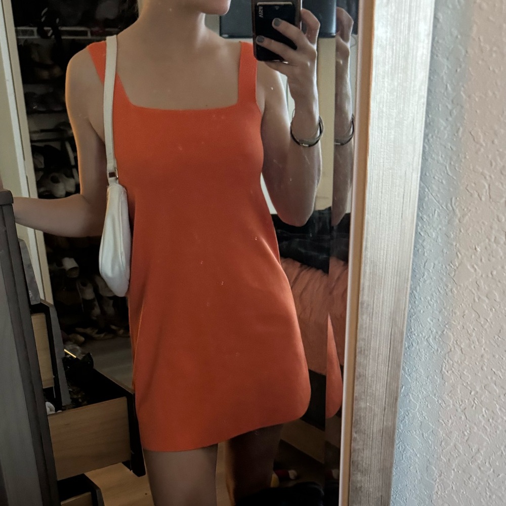 Orange Sleeveless Dress